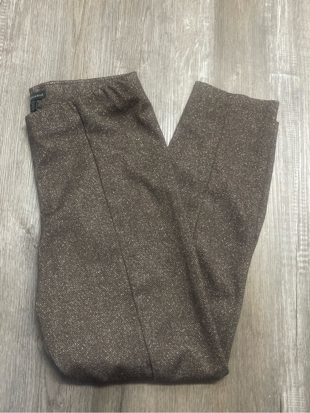 Saks Fifth Avenue Women Brown Stretch Dress Pants Size Large